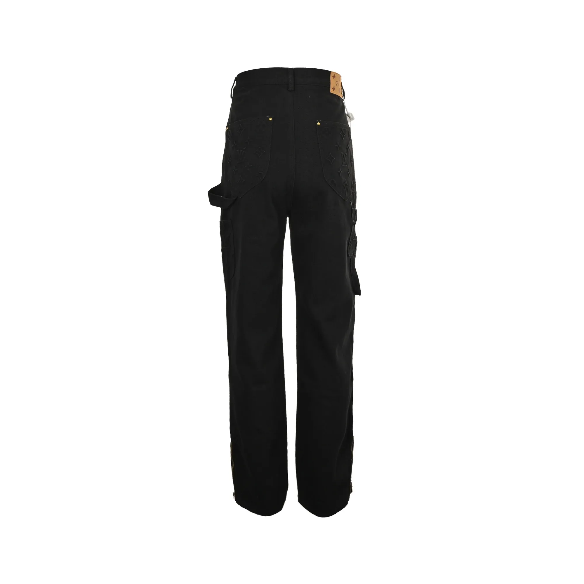 Louis Vuitton/Louis Vuitton presbyopic embossed washed jeans
